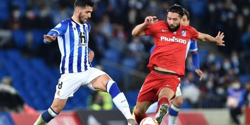 Ví dụ thực tế kèo chấp 0.25 qua trận Atletico vs Sociedad